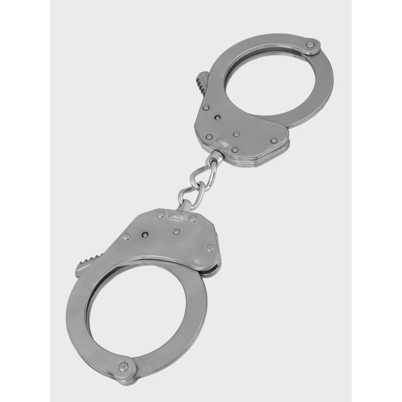 Duże profesjonalne Kajdanki atestowane dla policyji Kel-Met KM1001 inox 