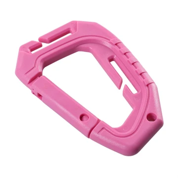 Duży Karabińczyk taktyczny M-TAC 9,3 cm różowy