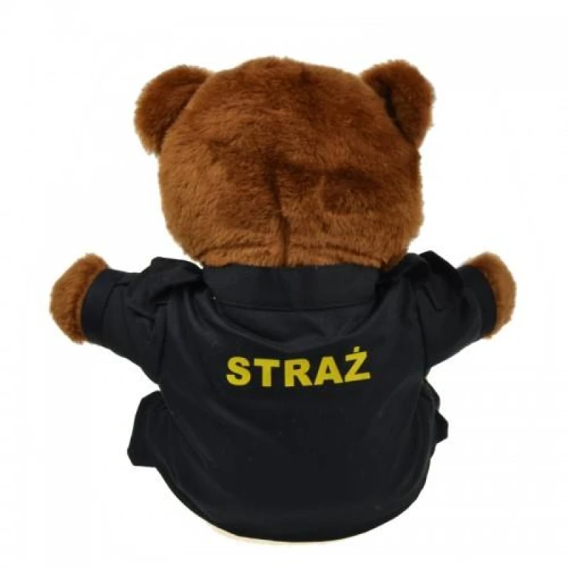 Duży miś strażak w mundurze strażaka - prezent maskotka 35 cm
