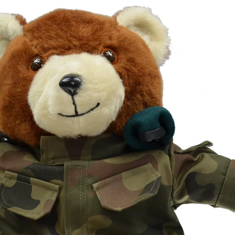 Duży miś żołnierz w mundurze wojska polskiego WZ93 - maskotka wojskowa 35 cm