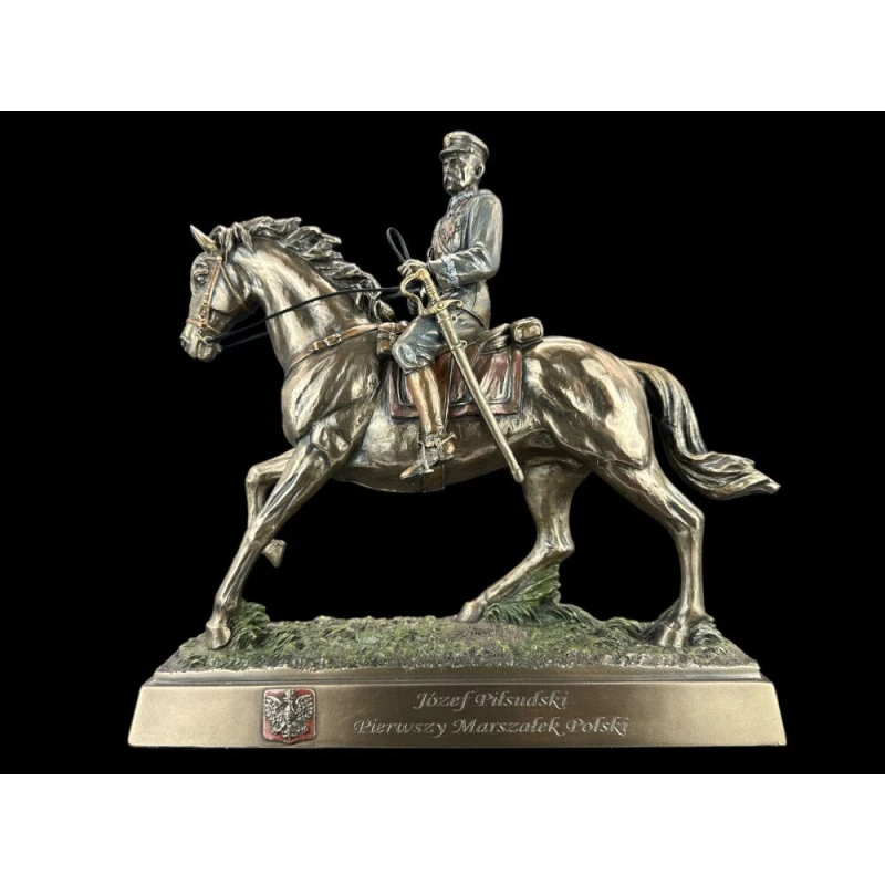 Ekskluzywna rzeźba figurka Józef Piłsudski 28,0 cm, Veronese CU02637A4
