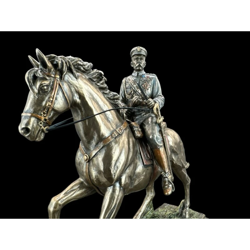 Ekskluzywna rzeźba figurka Józef Piłsudski 28,0 cm, Veronese CU02637A4