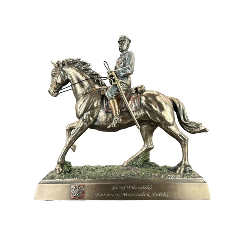 Ekskluzywna rzeźba figurka Józef Piłsudski 28,0 cm, Veronese CU02637A4