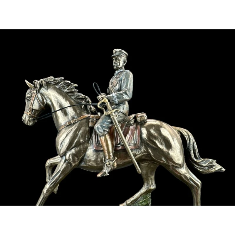 Ekskluzywna rzeźba figurka Józef Piłsudski 28,0 cm, Veronese CU02637A4