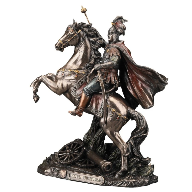 Ekskluzywna rzeźba figurka Król Jan III Sobieski 30,5 cm, Veronese CU02860A4 