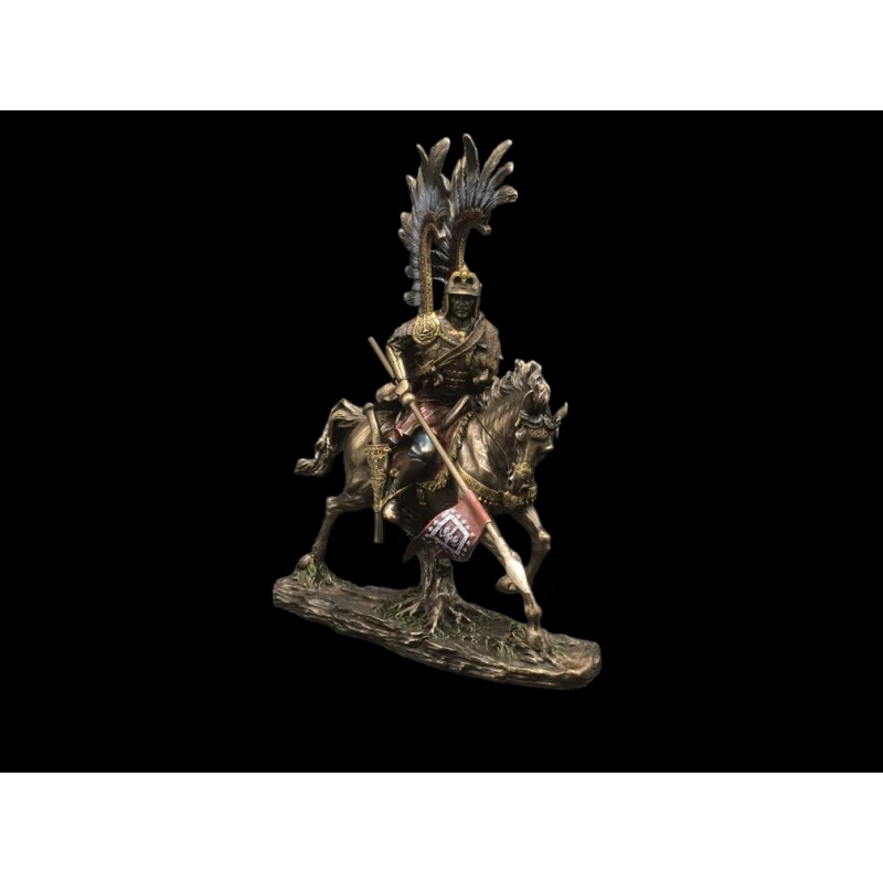 Ekskluzywna rzeźba polski Husarz 32 cm, Veronese WU74521A4