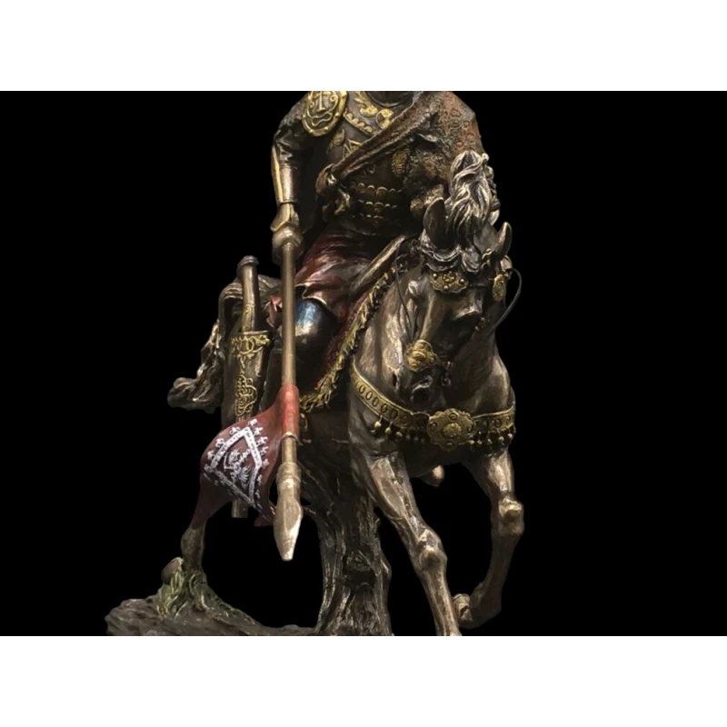 Ekskluzywna rzeźba polski Husarz 32 cm, Veronese WU74521A4