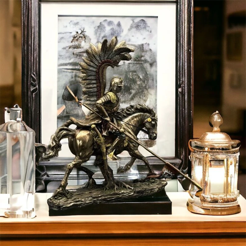 Ekskluzywna rzeźba polski Husarz 32 cm, Veronese WU74521A4