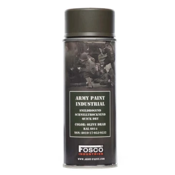 Farba maskująca wojskowa spray FOSCO RAL 6014 400 ml Olive Drab 