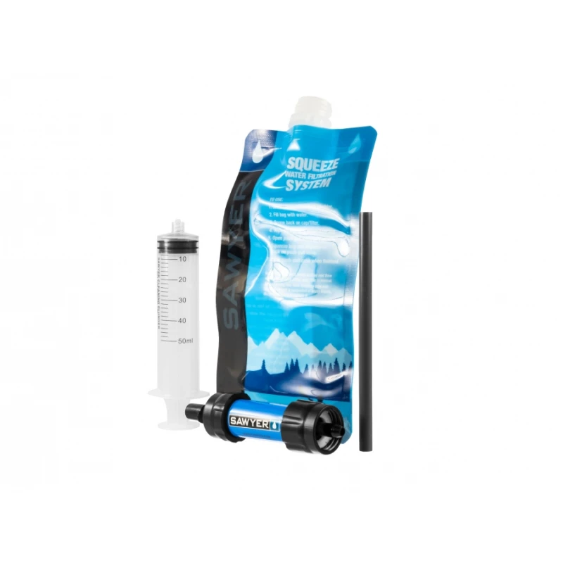 Filtr do wody Sawyer Mini SP128 turystyczny, survivalowy, niebieski 