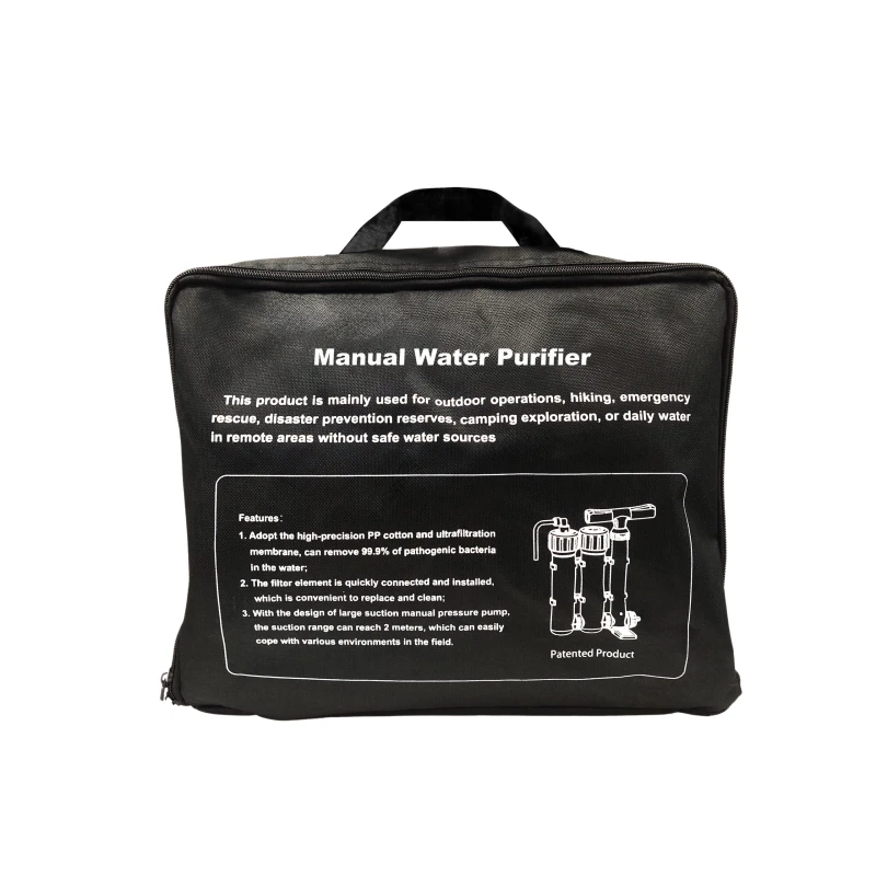 Filtr wody terenowy, awaryjny ręczna pompka Amii RL-W20 PP/UF III stopnie