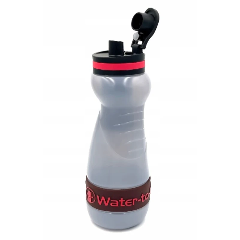 Filtrująca Butelka WTG 55CL SugarCane Henna Water-to-Go 550 ml black/red bidon z filtrem