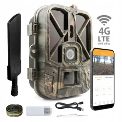 Fotopułapka Redleaf RD7200 LTE 4G 4K Kamera obserwacyjna Life View