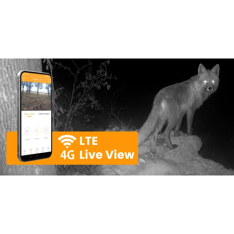 Fotopułapka Redleaf RD7200 LTE 4G 4K Kamera obserwacyjna Life View