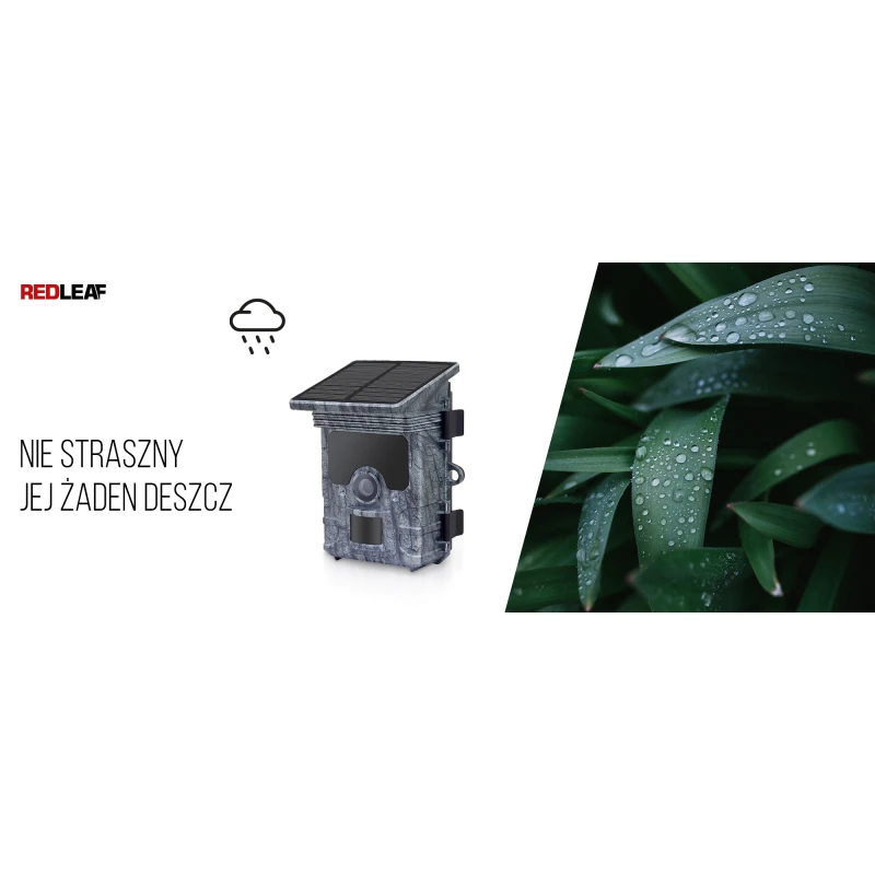 Fotopułapka z panelem słonecznym Redleaf RD7000 WiFi kamera, wyprzedaż