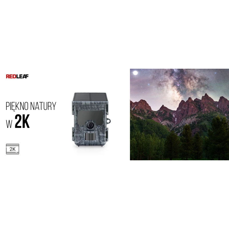Fotopułapka z panelem słonecznym Redleaf RD7000 WiFi kamera, wyprzedaż