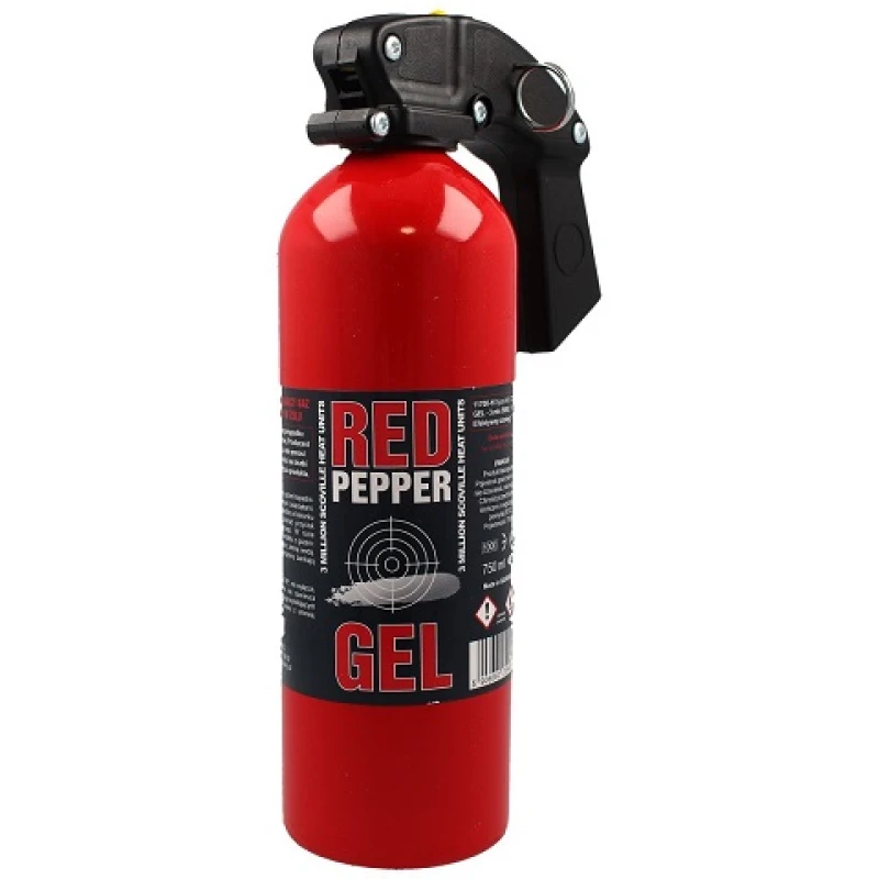 Duży Gaz pieprzowy XXL Graphite Red Pepper Gel 3 mln. SHU 750 ml chmura żel