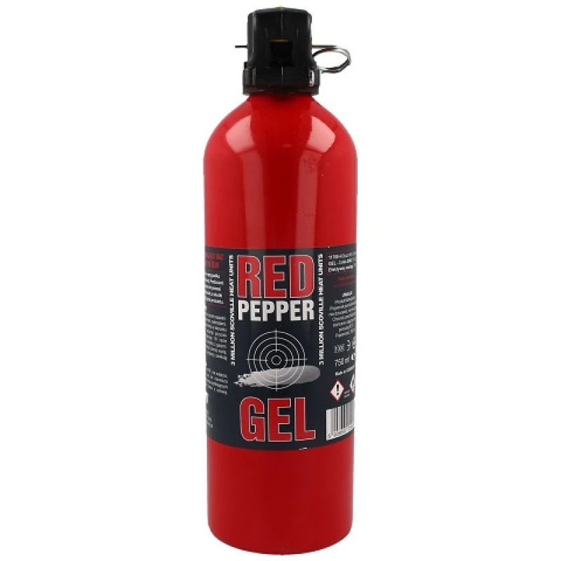 Duży Gaz pieprzowy XXL Graphite Red Pepper Gel 3 mln. SHU 750 ml chmura żel