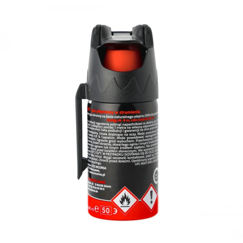 Gaz obronny KO 40 ml JET strumień Klever