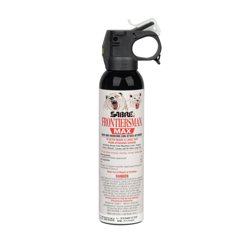Gaz pieprzowy na niedźwiedzie, dziki i wilki Red Frontiersman Bear Max Spray 272 ml stożek