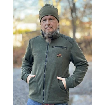 Gruby Polar myśliwski do lasu - oliwkowy, Bistana V.2