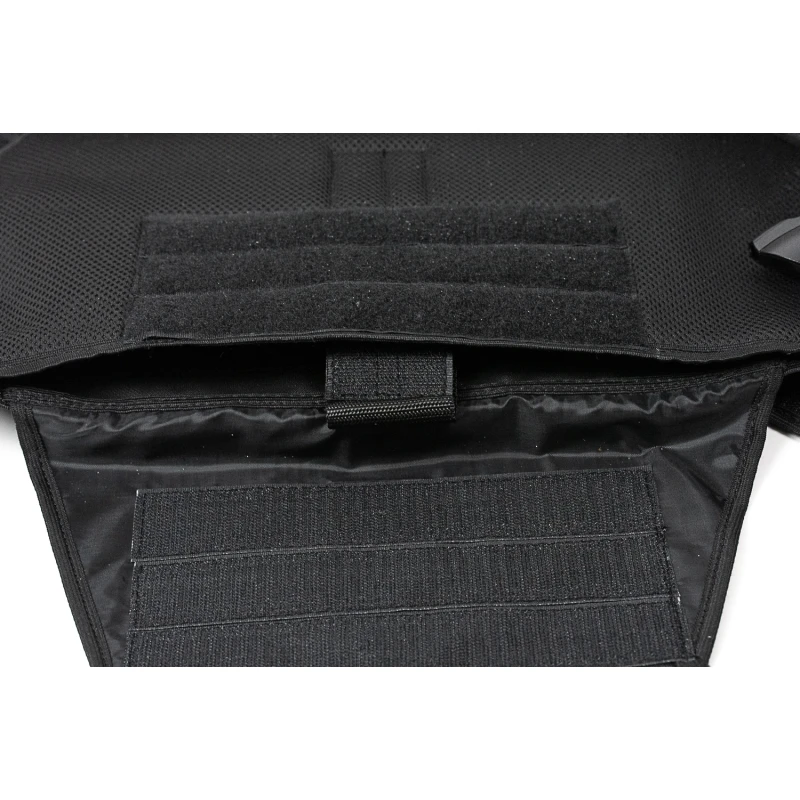 Kamizelka plate carier na wkłady balistyczne 25x30 CORDURA 600x600 czarna