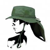 Kapelusz wojskowy turystyczny Boonie Hat zielony Camo