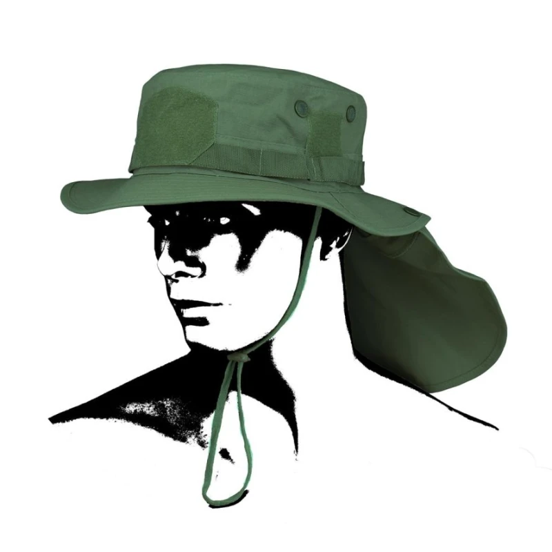 Kapelusz wojskowy turystyczny Boonie Hat zielony Camo