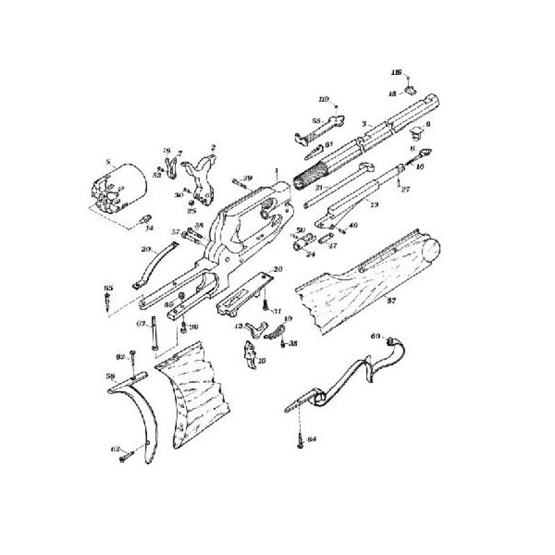 Karabinek rewolwerowy Uberti Remington 1858 18\'\' 0120 .44