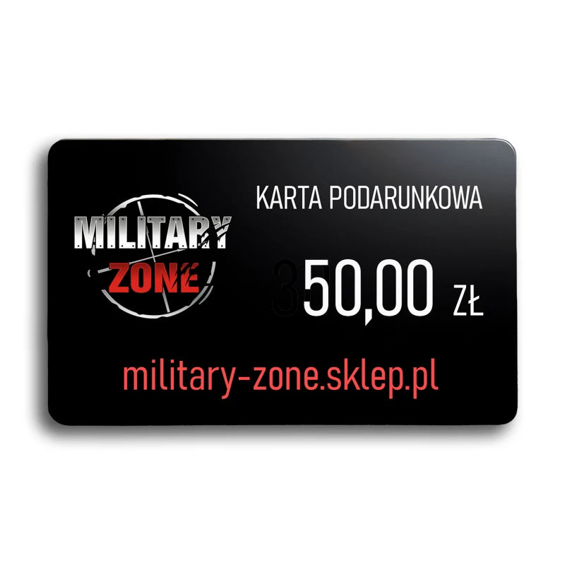 Karta Podarunkowa MILITARY ZONE bon na prezent 50 zł