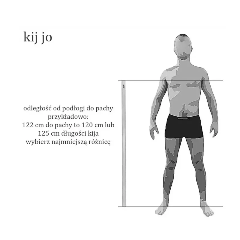 Kij Jo do judo, jojutsu, aikido 28 mm 135 cm drewno bukowe