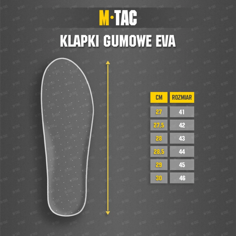 Klapki Gumowe EVA wojskowe M-TAC olive 