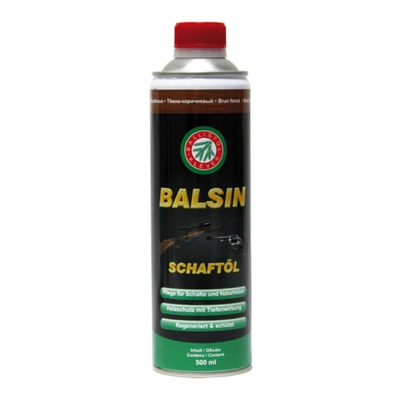 KLEVER BALSIN Olej do konserwacji kolby drewnianej ciemny brąz 500ml