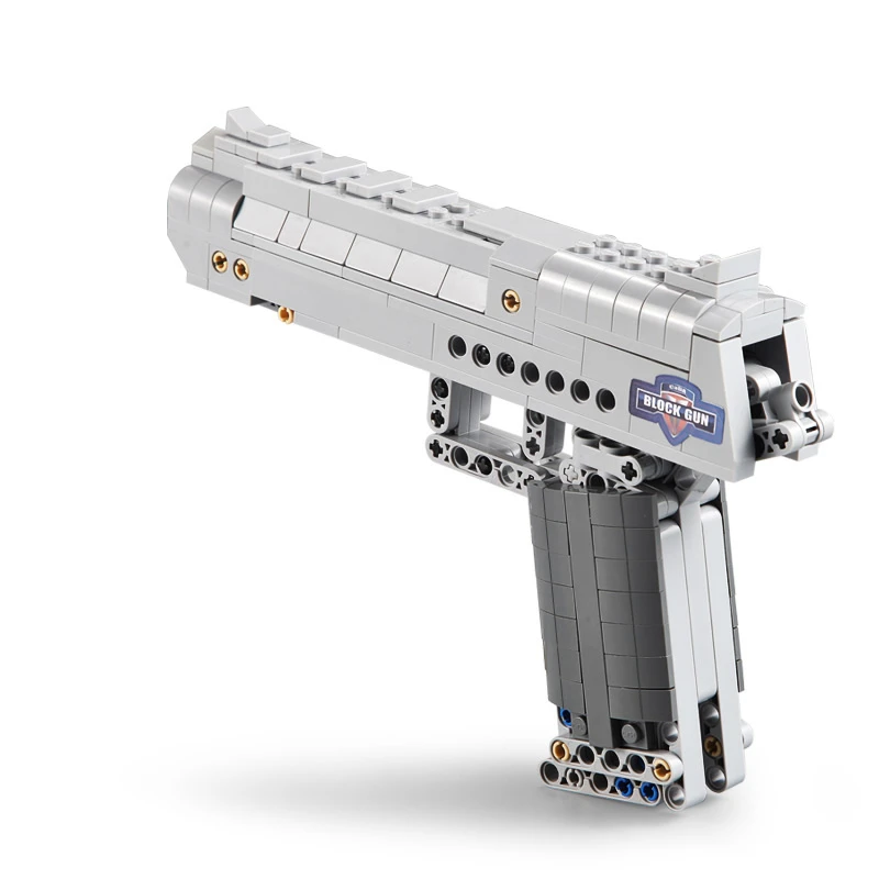 Klocki konstrukcujne CaDA Pistolet strzelający 5 naboi Desert Falcon C81007W