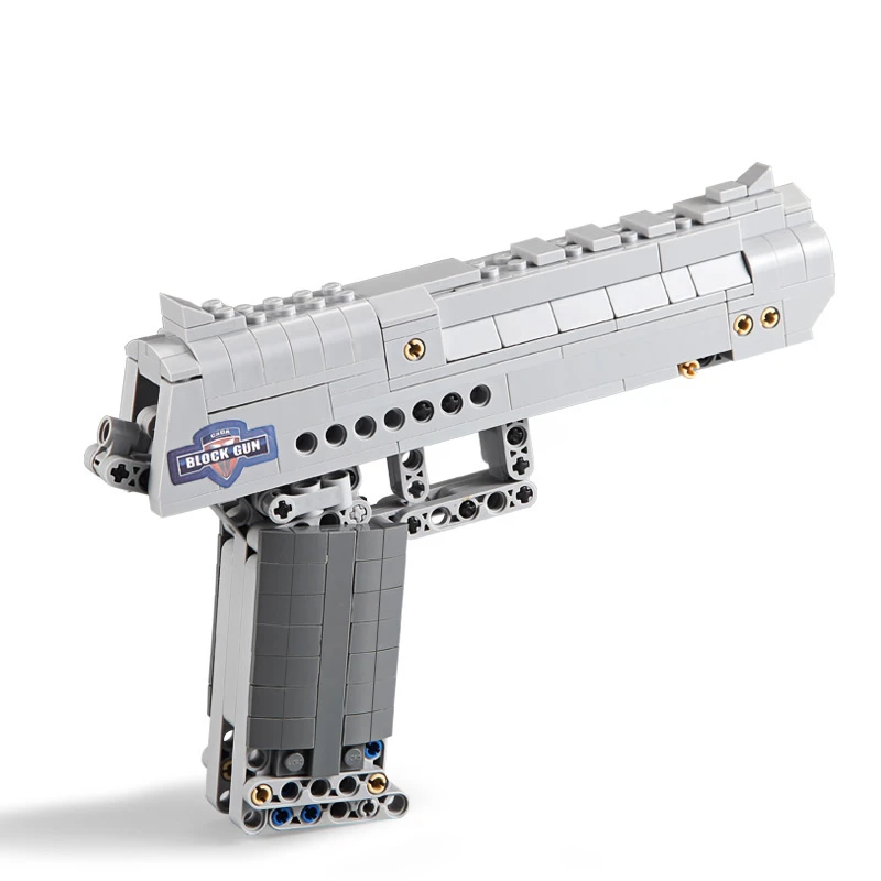 Klocki konstrukcujne CaDA Pistolet strzelający 5 naboi Desert Falcon C81007W