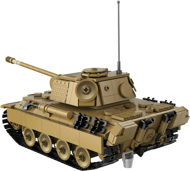 Klocki konstrukcyjne CaDA czołg zdalnie sterowany Panther Tank Czołg RC 907 elementów C61073W