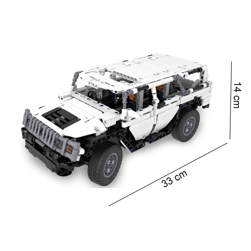 Klocki konstrukcyjne CaDA Warrior H2 Zdalnie sterowany samochód terenowy auto 575 el.