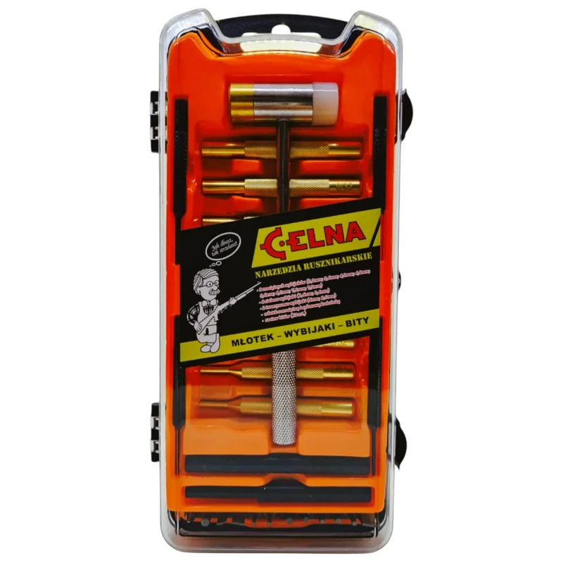 Komplet narzędzi rusznikarskich do rozbierania broni młotek + wbijaki + bity Celna