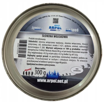 Konserwa wojskowa Słonina 300g Arpol