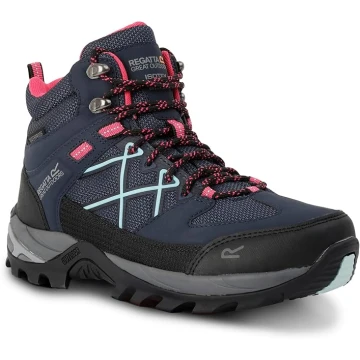 Damskie buty trekkingowe Regatta Samaris III niebieskie, górskie obuwie z membraną