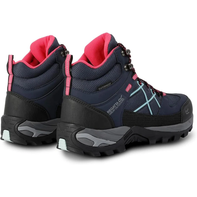 Damskie buty trekkingowe Regatta Samaris III niebieskie, górskie obuwie z membraną