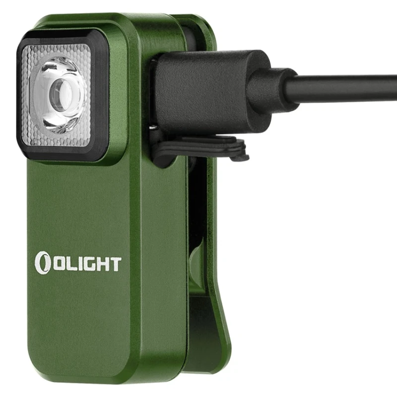 Latarka akumulatorowa Olight Oclip OD green 300 lm mini USB-C