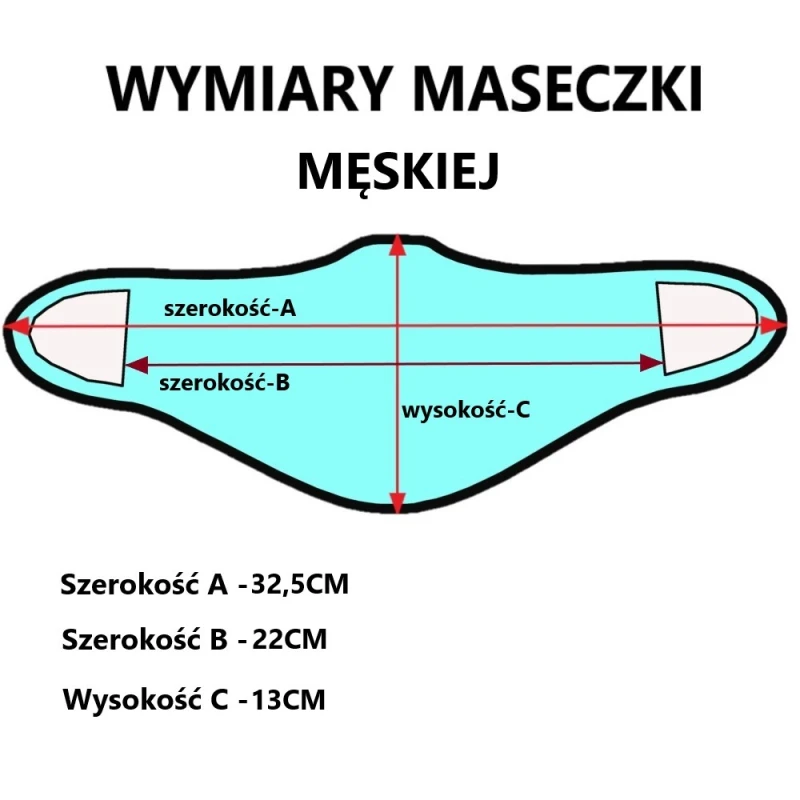 Maska maseczka elastyczna na twarz moro WZ93 Haasta męska