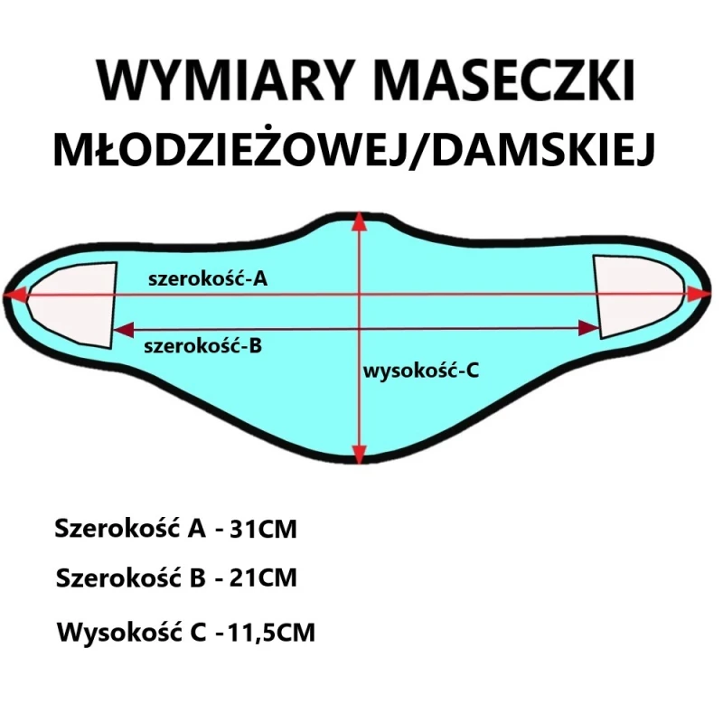 Maska maseczka elastyczna na twarz multicamo Haasta młodzieżowa