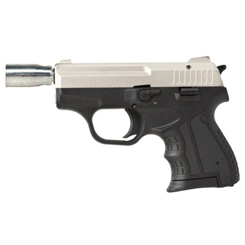Pistolet hukowy alarmowo sygnałowy STALKER M906 BAS satyna kal. .22 Long Blank do 6 mm 