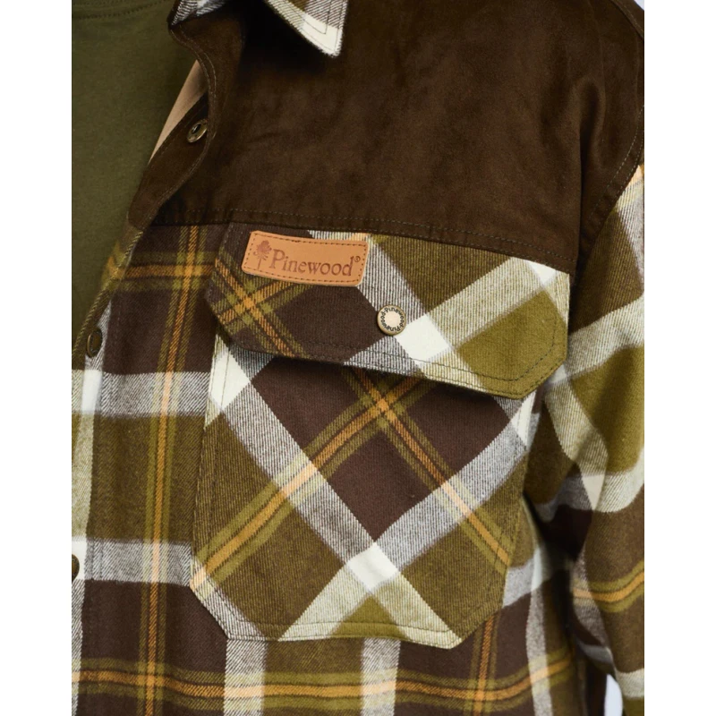 Koszula z membraną Pinewood Douglas 9436-773 zielona z bielą