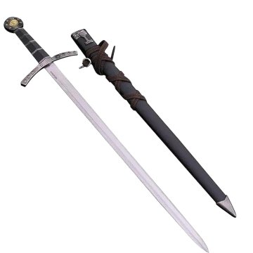 Krótki miecz templariuszy 4SM21-230BN 58CM duży sztylet