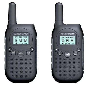 Krótkofalówka Baofeng BF-T6 PANDA, USB czarny 2 szt, walkie talkie