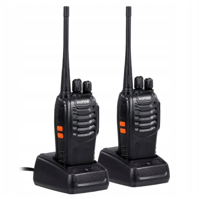 Krótkofalówka Baofeng PMR - 2 szt. w komplecie ze słuchawkami, walkie talkie