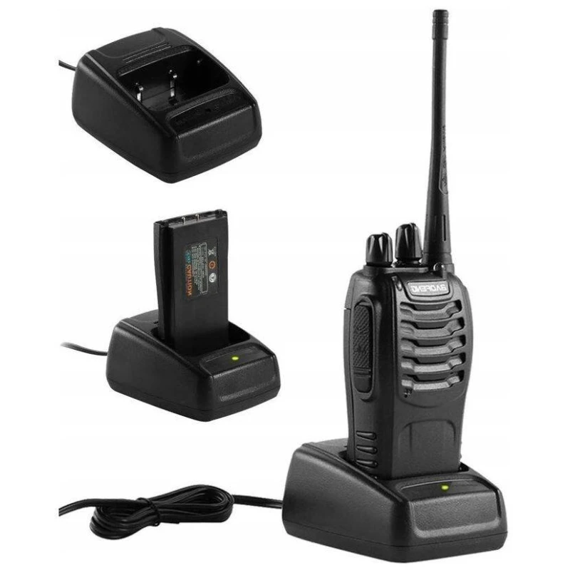 Krótkofalówka Baofeng PMR - 2 szt. w komplecie ze słuchawkami, walkie talkie